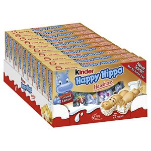 Kinder Happy Hippo Hazelnut 5 x 103.5 g (Pack of 10, Total 50 Bars) (JK TRADERS BV, neuf)