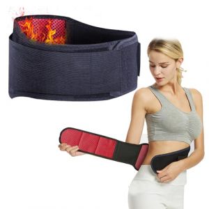 Ceinture lombaire en tourmaline avec 23 tourmalines, ceinture de th&eacute;rapie magn&eacute;tique, ceinture lombaire chauffante, ceinture dorsale chauffante, protection magn&eacute;tique, ceinture r&eacute;chauffante pour les (BASTOUR-Official, neuf)