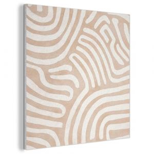 MuchoWow© Panneau Mural 60x60 cm decoratif Acoustique Traitement pour Home Tableau Mur Feutre Panneaux Acoustiques Muraux Insonorisation Beige - Motif terre (MuchoWow GmbH, neuf)