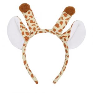 Serre Tete Costume de Girafe, Bandeau Girafe avec Oreilles, Serre-T&ecirc;te Cornes de Girafe, Costume de Girafe Accessoires pour Enfants Femmes Bandeaux Animaux pour Carnaval F&ecirc;te &agrave; Th&egrave;me Halloween (JINGMINGHE, neuf)