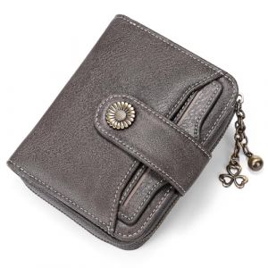 SENDEFN Portefeuille Femme Cuir Porte Monnaie Court Sac d'argent Femmes RFID Blocage Portefeuille Femmes Petit Zippé Portefeuille (Sendefn2018, neuf)