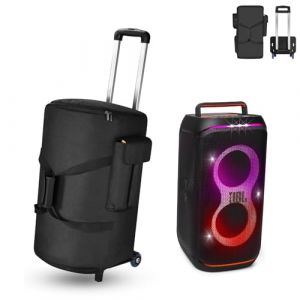 Growalleter Sac à roulettes pour enceinte Bluetooth portable JBL PartyBox Stage 320, étui de transport de protection compatible avec JBL PartyBox Stage 310, avec chariot télescopique (pour Club 120) (Growalleter-EU, neuf)