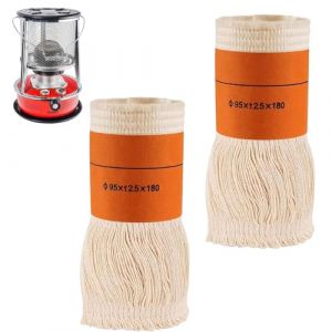 Meche Chauffage Petrole,Meche Poele a Petrole,2 Pi&egrave;ces M&egrave;che De Rechange pour Chauffage,M&egrave;ches De Po&ecirc;le Au K&eacute;ros&egrave;ne,M&egrave;ches De Bougies &Agrave; Huile,M&egrave;che pour Lampe &agrave; P&eacute;trole K&eacute;ros&egrave;ne Compatible (UPPCY, neuf)