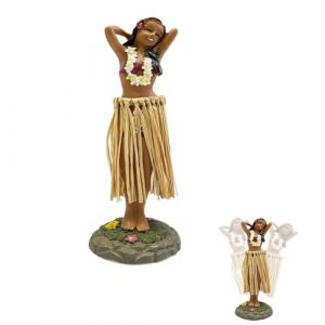 Dyiouxin Danseuse Hawaienne Voiture,Hawaiian Hula Dashboard Doll,Tahitienne Voiture Qui Bouge,pour Tableau de Bord de Voiture,Le Burea-16cm (Toyar Newrgy, neuf)