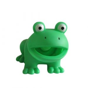 Wilitto Jouet sonore pour chien grenouille de dessin anim&eacute; jouet pour chien jouet interactif &agrave; m&acirc;cher pour chien avec effet sonore en forme de grenouille de dessin anim&eacute; jouet de nettoyage des dents (GREENLANS, neuf)