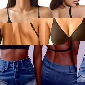 G&eacute;n&eacute;rique Soutien Gorge Dos Nu Invisible Soutien Gorge Push Up pour Femme Deep V Soutien Gorge sans Armature Brassiere Dos Bas en U Soutien Gorge Dos Transparent Soutiens-gorge (OKrjhu, neuf)