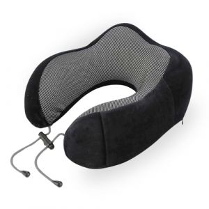 Oreiller de Voyage Cervical. Coussin de Nuque Mémoire de Forme pour Avion, Voiture. Oreiller de Cou pour Voyage Ergonomique, Doux et Réglable pour Dormir, avec Poche pour Téléphone et Housse Lavable (Magic boutique, neuf)