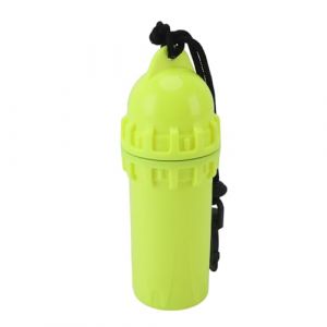PerGar Bo&icirc;te S&egrave;che de Plong&eacute;e, Bo&icirc;te S&egrave;che Cylindrique &eacute;tanche Jaune, Pochette &agrave; Cl&eacute;s &eacute;tanche avec Clip, Bo&icirc;te S&egrave;che Marine, Petit R&eacute;cipient &eacute;tanche, Bo&icirc;te S&egrave;che pour Kayak(Jaune) (YAFANTING, neuf)