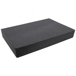HMF 1456-80 Mousse prédécoupée cube | 345 x 550 mm | Double-Size | Garniture de valise | Tabletop | Hauteur: 80 mm (hmf_shop, neuf)