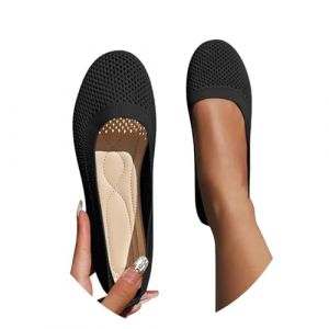 Chausson Ballerine Femme, Compensées Ete Escarpins Rose Poudre, Mocassin Confort Chic Et Elegant Plates Pantoufle Souples Chaussures Bateau Et Mocassins pour S Élégant (ChaoWenMao, neuf)