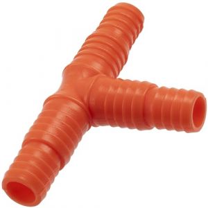 AERZETIX - Lot de 10 raccords r&eacute;partiteurs r&eacute;ducteurs cannel&eacute;s en ''T'' 1/2'' et 5/8" pour tuyau d'arrosage diam&egrave;tre int&eacute;rieur &empty;13 et &empty;16 mm | en plastique | jonction &eacute;quipement jardinage (Tuning, neuf)