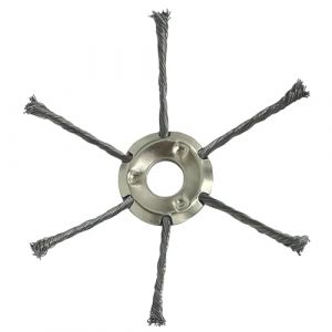 Brosse de désherbage, outils à tête de brosse en métal | Brosse de désherbage en fil d'acier 2024 - Brosse de désherbage en fil d'acier - Accessoires de coupe d'irrigation pour pavés et joints de (futbenat, neuf)
