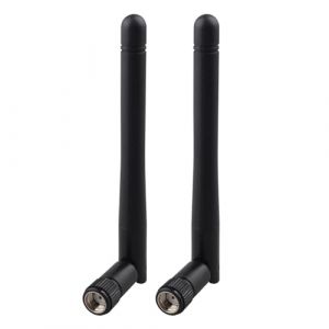 Futheda 2 Paquets Antenne WiFi Bi-Bande 2.4GHz 5GHz 5.8GHz 3dBi MIMO RP-SMA Mâle Omnidirectionnelle pour Bateau Amorceur Caméra Sécurité IP Camera Recul FPV Routeur WiFi Carte PCIE Réseau sans Fil (Futheda, neuf)