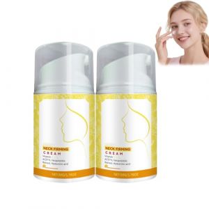 Cr&egrave;me Raffermissante Pour Le Cou Au R&eacute;tinol & Collag&egrave;ne, Hydratant Pour Visage Femmes, Anti-&acirc;ge Jour Et Nuit, Raffermit La Peau Rel&acirc;ch&eacute;e, R&eacute;duit Les Rides Et Ridules Du Cou & D&eacute;collet&eacute;, 50 G (2PCS) (Yunfa Trading Co., neuf)