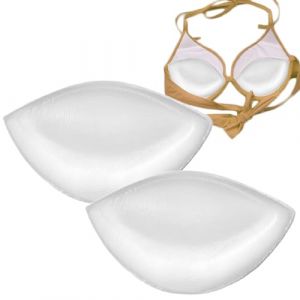 CUKIN Coussinet Soutien Gorge et Volumateurs Silicone Faux Sein Rembourrage Soutien Gorge Amovibles Coque pour Maillot De Bain Bikini Coussinets De Push-Up Soutien-Gorge De Bain Femme (CUKIN Direct, neuf)