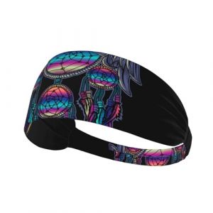 Bandeau Yoga entraînement bandes de cheveux pour femmes cheveux antidérapant été femmes hibou arc-en-ciel attrape-rêves bandeaux accessoires de cheveux (FAForever, neuf)