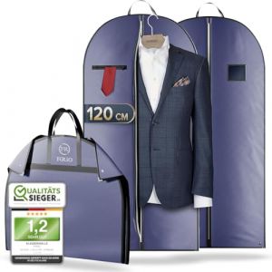 FiRiO 2 x Premium Housse Costume Voyage Pliable I MATÉRIEL JUSQU'À 50% Plus ÉPAIS I Porte Housse Costume Homme I Housse Vetement Voyage I Housse Vetements à Suspendre I Housse Chemise I 120x60cm (RIC-TECH FRANCE, neuf)
