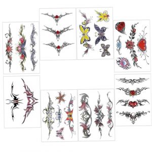 Healeved 24 Feuilles Couverture De Cicatrice Stickers Manche De Faux Faux Autocollants ​​temporaires Réalistes Décalcomanie Du Corps Papier De Transfert D'eau (Sonieg, neuf)