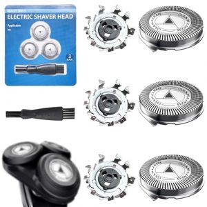 Lot de 3 têtes de rasage de rechange SH50/52 Compatible avec Philips, têtes de rechange pour rasoir Series 5000 (sauf S55xx)/Series 6000 (sauf S6600 S6800)/AquaTouch AT8xx AT7xx/PT7xx/PT8xx avec bross (luoyong-EU, neuf)