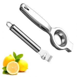 Presse Citron, 7 cm de Diamètre Presse Agrumes Manuel,Presse Agrume Manuel Résistant, Presse Orange Manuel pour Cuisine, Bar, Restaurant (LUXURY SPENDINGS, neuf)