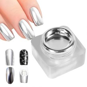 Gel de peinture en m&eacute;tal &ndash; Finition chatoyante, vernis &agrave; ongles en gel peint en m&eacute;tal, ensemble de vernis &agrave;ongles engel m&eacute;tallis&eacute; | Miroir Art UV/LED, fournitures de peinture pour ongles, d&eacute;coration (idealswon, neuf)