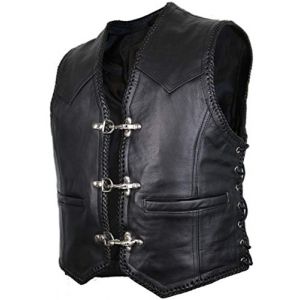 Cuir Biker Gilet (6XL) (MDM LEDERHAUS, neuf)