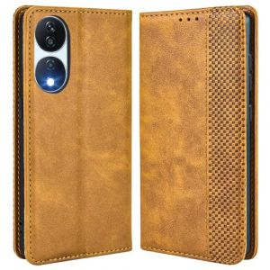 MOJIA Coque pour Honor 90 Smart/Honor X7b 5G / X7b 4G, &Eacute;tui en Cuir, PU Housse Pochette Antichoc et Anti-Rayures Fonction Stand Rabat de Portefeuille Etui Coque. Brun (Shangnai, neuf)