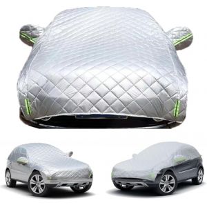 Bache Voiture Exterieur Anti Grele pour Renault Clio 4 2012-2019, Demi-Housse De Voiture Épaissie, Housse de Protection Anti-grêle, Protection Tous Temps cw16 (TCUTEUS, neuf)