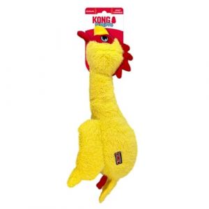 KONG Scruffs Jouet en peluche pour chien Motif poulet (Clearly Authentic, neuf)
