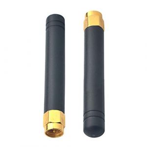 Lonlonty 2 x Mini WLAN Antenne SMA Antenne 3dBi 433 MHz Straight Rubber Stick Antenne pour routeur WLAN Wireless NIC Antenne Bluetooth Adaptateur USB Sécurité Caméra IP Vidéosurveillance Moniteur (lonlonty, neuf)