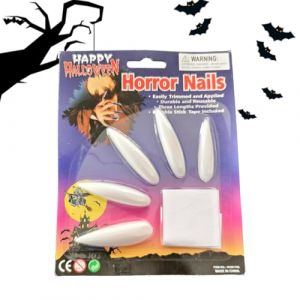 Goth Klebe-N&auml;gel | 10 pi&egrave;ces de clous d'art rampant | Gothique Fingernail Decoration Masquerade Costume Party Ghost House Halloween Festival Cosplay Festival Cladding Accessoires (spraiy, neuf)