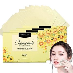 Papier Buvard d'Huile Naturelle - 400 Pcs Absorbant Facial pour Visage - Papiers Absorbants l'Huile (Lavande) (TCCAEZ, neuf)