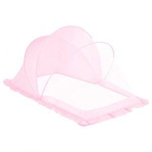 Balakaka Moustiquaire pour Bébé 110 * 65 * 60cm, Respirante Moustiquaire pour Lit de Bébé pour L'Été, Portable Pop Up Facile à Installer Bébé Tente de Lit Anti-lumière Intérieur pour 0-7 Ans, Rose (BESTLINK TECHNOLOGY S.R.L., neuf)