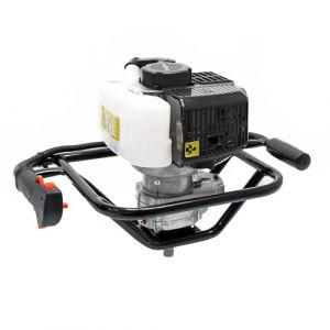 Wiltec Tarière thermique à essence – 530 x 370 x 320 mm – Moteur 2 temps 1,4 kW 1,9 CV – Cylindrée 52 cm³ – Perceuse de sol Trépan pour Clôture Sylviculture Jardinage Aménagement (Wiltec Wildanger Technik GmbH, neuf)