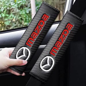 RUFD 2pcs Housse de Protection de Rembourrage de Ceinture de S&eacute;curit&eacute; pour Mazda 2 3 6 Axela CX-3 CX-5 CX-30 MX-5 Car Seat Belt Pad Accessoires de Int&eacute;Rieur,Mazda (junyibaihuogongsi, neuf)