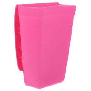 WRITWAA Support Pour S&egrave;che-cheveux Mural Organisateur De Salle De Bain Pour Pinceaux De Maquillage Coffret Silicone Avec Ventouse Pour Outils De Beaut&eacute; (Saieli, neuf)