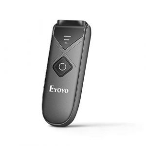 Eyoyo Bluetooth 2D&1D Barcode Scanner, Mini Lecteur de Code-Barres Portable sans Fil avec Connexion USB Filaire/Bluetooth/ 2.4G sans Fil PDF417 Data Matrix Image Scanner (Guangzhou Limei Trading Co., neuf)