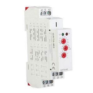 GRT8-M2 AC/DC 12V-240V Relais Temporisé Multifonctionnel avec 10 Fonctions de Montage sur Rail DIN (Wustag, neuf)