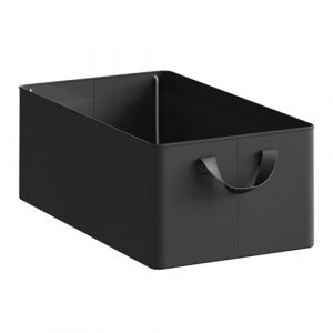 WOLTU Boîte de Rangement Pliable, Panier de Rangement en Tissu Non-Tissé, avec Poignées, pour Vêtements et Jouets, Noir, 47x28x20 cm (WOLTU GmbH, neuf)