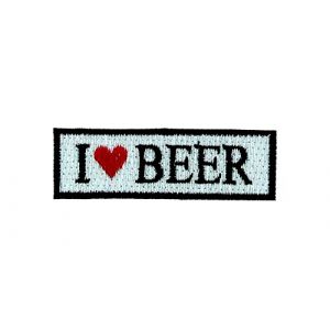 Akachafactory Patch ecusson Brode Backpack i Love Biere Beer Biker Moto thermocollant Motard (Akachafactory, neuf)