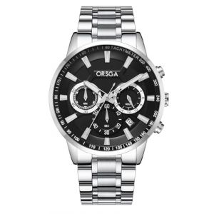 CIVO Montre Homme Acier Chronographe: Analogique Date Montre Bracelet Etanche Lumineux - Mode Design Montre Homme Argent (YIRAN Fashion, neuf)