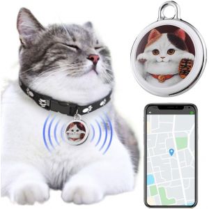 Starnearby Collier GPS pour Animaux Anti-Fugue Anti-Perte, Traceur GPS Chat, Traqueur GPS Chien, Suivi en Temps Réel, Localisateur GPS Animaux pour Chat et Chien (Chat B) (Pasercvxzoreso, neuf)