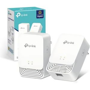 TP-Link CPL G.hn1200 avec 1 Port Gigabit, Kit de 2 boitiers CPL - id&eacute;ale pour Profiter du Service Multi-TV &agrave; la Maison, Compatible Toutes Les Box, Plug and Play, Mode &eacute;conomie d'&eacute;nergie, PG1200 KIT (lilly things shop, neuf)