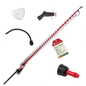 Pulmic Lance de Pulvérisation Télescopique 5 m d'Hauteur – Perche en Fibre de Verre Légère. Idéale pour le Démoussage, le Nettoyage de Toiture, Murs et Façades. Buse Réglable Qualité Professionnelle (Mr. Gardering, neuf)