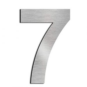 nanlyiau 3in Numero maison Numéros de maison numero maisonchiffres de boite aux lettres numero maison design en acier inoxydable 304 massif Hauteur 3in/75mm(3in number 7) (nanly, neuf)