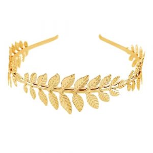 LAKJUOZ 1 Serre-Tête De Style Grec À Feuilles d'or Couronne De Laurier Dorée Serre-Tête De Mariée Convient pour Le Mariage La Fête Le Bal De Fin D'Année Les Défilés De Mode (LI LINA DE DIAN, neuf)