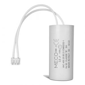 Condensateur 3,5 uF Moteur Volet Roulant BUBENDORFF - Condensateur avec Connecteur JST pour Réparation Pro de Volet Roulant - Haute Qualité & Longue Durée de Vie - Fond Plat 450V - MECO (Volet Tech, neuf)