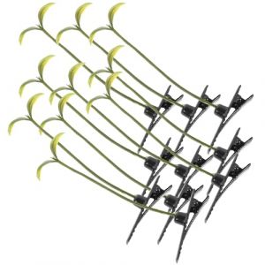 Cabilock Lot de 10 Pinces &agrave; Cheveux Germes de Soja Mini Taille L&eacute;g&egrave;re, Accessoires Cheveux V&eacute;g&eacute;taux pour Femmes et Filles, Usage Quotidien, Barrettes de Pousse de Plante (Thomas Zack Yang, neuf)