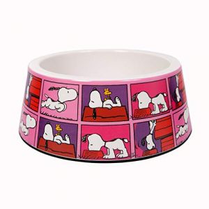 ZOOZ PETS Gamelles pour Chien et Chats - Licence Officielle Peanuts - Gamelles avec Base en Silicone antidérapante - Matériau de qualité supérieure - Variété de Tailles (Film Color Pink, XL) (WeHave NousOnA, neuf)
