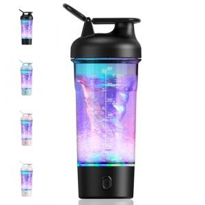 SOARFLY Shaker electrique 750ml shaker electrique proteine, shaker electrique usb pour poudre de potéine, shaker proteine sans BPA (Noir) (Hourong-eu, neuf)